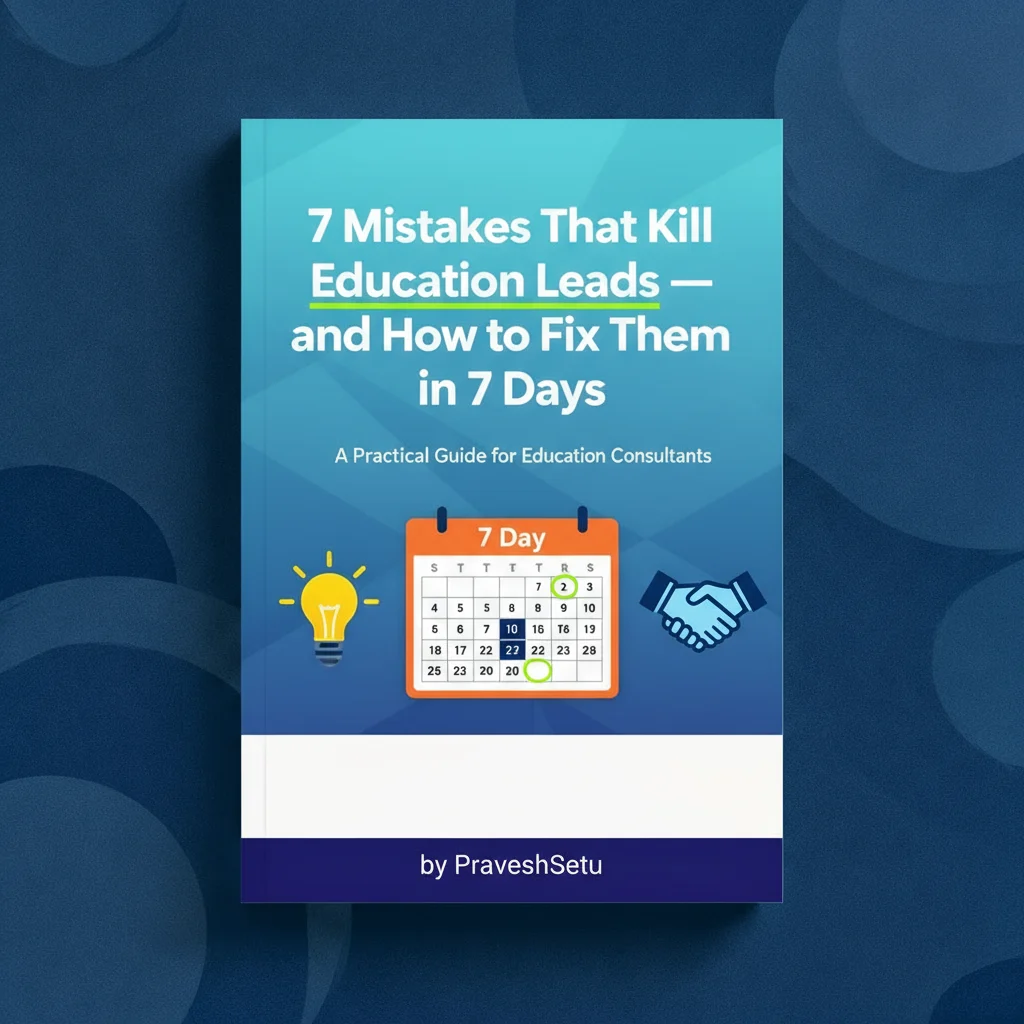 7 Mistakes That Kill Education Leads — PraveshSetu